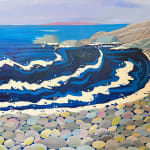 coastal rocky beach painting