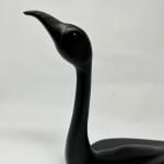 art, sculpture, carving, maine, handmade, sleek, elegant, black, bird
