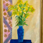 Guy BARDONE, Pot bleu au decor bleu, 1991