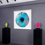 Marc Quinn, 'Iris' with Diamond Dust, Turquoise/Gold, 2020