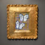 Hunt Slonem, 'Blue Streak' Unique Painting, 2022