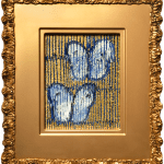 Hunt Slonem, 'Blue Streak' Unique Painting, 2022