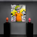 Hebru Brantley, 'Flying Duo - Batboy '66 and Sparrow '66' Set of two sculptures, 2022