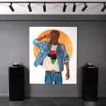 Troy Jones, 'Salute' Unique Oil Painting, 2023