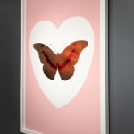 Damien Hirst, 'I Love You' Red/Gold Butterfly , 2015