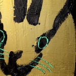 Hunt Slonem, 'Blue Streak' Unique Painting, 2022