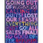 Mel Bochner, 'Going Out of Business' Unique Work