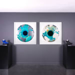 Marc Quinn, 'Iris' with Diamond Dust, Turquoise/Gold, 2020