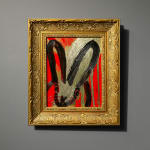 Hunt Slonem, 'Red Mist' Unique Painting, 2024