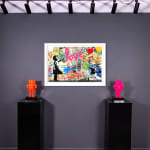 Mr. Brainwash, 'Ballon Girl Pegasus' Unique Collage Pictures, 2023