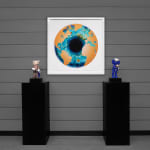Marc Quinn, 'Iris' with Diamond Dust, Turquoise/Gold, 2020