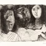 Pablo Picasso, Sur la plage II (trois nus)' Lithograph Print, 1921