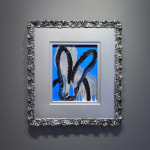 Hunt Slonem, 'Blue Streak' Unique Painting, 2022
