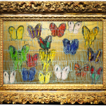 Hunt Slonem, 'Blue Streak' Unique Painting, 2022