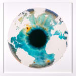 Marc Quinn, 'Iris' with Diamond Dust, Turquoise/Gold, 2020