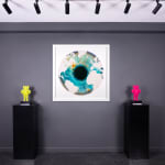 Marc Quinn, 'Iris' with Diamond Dust, Turquoise/Gold, 2020