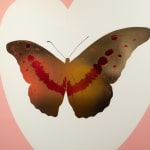 Damien Hirst, 'I Love You' Red/Gold Butterfly , 2015