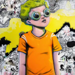 Hebru Brantley, 'Flying Duo - Batboy '66 and Sparrow '66' Set of two sculptures, 2022