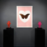 Damien Hirst, 'I Love You' Red/Gold Butterfly , 2015