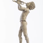 boy, bronze, sculpture, musician, little boy, trumpet, trumpetist,, figurative sculpture, art thema