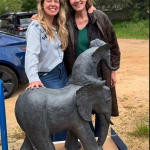 sophie verger, sculpture, bronze, éléphants, famille d'éléphants, 4 éléphants, acrobaties, l'un sur l'autre, humour, rigolo, tendre, art thema, artthema, galerie, belgique, france, smart, aix, art thema