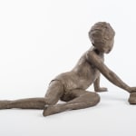 beatrice cols, sculptor, bronze, art thema, art, thema, little boy, gift, little auto, playing, antica brussels