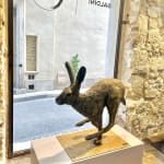 Marie Thys, Marie, Thus, Art Thema, Artthema, Art, Thema, Gallery, Art Gallery, Arles, South of France, Camargue, Rabbit, Hare, Big Hare, Animal, JumMarie Thys, Marie, Thys, Art Thema, Artthema, art, Thema, gallery, art gallery, France, Belgium, rabbit, hare, large hare, animal, leap, animal protection, garden, garden decoration, animal sculpture, bronze, bronze sculpture, Belgian artist, animal art, outdoor sculpture, garden decoration, art investment, art leasing, bronze garden sculpture, corporate art, secure worldwide delivery