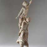 La Migratrice, sculpture en bronze de René Julien représentant un homme portant une femme vers son envol, œuvre poétique et symbolique dédiée à l’amour, pièce de collection en dernière édition.