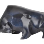 bull, blue, el montenegro, so du sud, solange borelli, art thema, baldini art thema, art gallery, art gallery arles, art thema arles, art, thema, geometric, cubic, sculpture, bronze sculpture, design interior, decoration, lapis azuli, strong, powerful, elegant, feria arles, feria