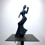 Carmen, spanish woman, dansing, flamingo, bronze sculpture, Art Thema Heyi Gallery, Brussels, So du Sud