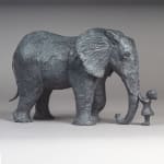 sophie verger, sculpture, bronze, éléphants, famille d'éléphants, 4 éléphants, acrobaties, l'un sur l'autre, humour, rigolo, tendre, art thema, artthema, galerie, belgique, france, smart, aix, art thema
