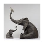 sophie verger, sculpture, bronze, éléphants, famille d'éléphants, 4 éléphants, acrobaties, l'un sur l'autre, humour, rigolo, tendre, art thema, artthema, galerie, belgique, france, smart, aix, art thema
