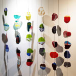 Fabienne Decornet, glass, glass art, glass sculpture, installation art, wall sculpture, wall art, contemporary art, interior design, art decoration, Art Thema, Art Thema Gallery, SMART, SMART Aix