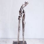 steel sculpture, caroline brisset, contemporary art, closer, art thema, heyi, covid-19