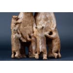 Malanka schattig en schattig dier familie hedendaagse bronzen beer sculptuur sophie verger