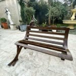 Daydream bench sculpture Isabel Miramontes monumental bronze sculpture for garden sculpture garden design garden art exterior design in Hotel Barsey by Warwick in Brussels Art Yi gallery Brussels art gallery