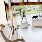 Daydream bench chair abstract contemporary bronze garden sculpture monumental sculpture isabel miramontes garden decoration design swimming pool chair art yi gallery brussels