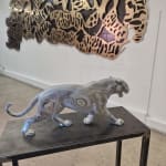 Sculpture léopard Puma Jean Paul Kala sculpture animalière contemporaine Art Vers la galerie Galerie d'art ART YI de Bruxelles