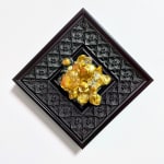 Sources of radiance unknown power resin art gold leaf japanese art abstract painting abstract art mixed media Art Yi gallery Brussels Art gallery