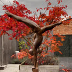 Our social distance Marc de Corte dancing woman sculpture couple sculpture couple dance sculpture girl sculpture naked human sculpture garden sculpture bronze sculpture contemporary sculpture Art Yi gallery Brussels art gallery