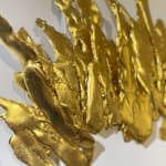 dragon's wave unknown power resin art gold leaf japanese art abstract painting abstract art mixed media Art Yi gallery Brussels Art gallery