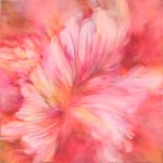 nagare waltz of flower painting Noriku kura fuji pink spring flower japanese painting japan contemporary painting oil painting Art Yi gallery brussels art gallery
