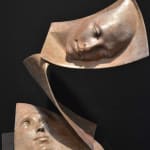 tris scultura bronzo contemporanea scultura viso scultura libro paola grizi scultura italiana scultura giardino arte yi galleria d'arte di bruxelles
