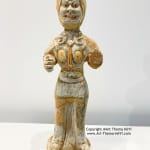 Tang Pottery figurine de protecteur de visage de tigre art de la poterie antique chinoise dans la galerie d'art de Bruxelles