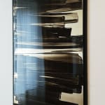 Aluminoide fuze Frédéric Halbreich abstrait laque acrylique peinture noir et blanc