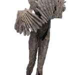 accordéoniste musicien bronze sculpture contemporaine jacques van den abeele galerie d'art bruxelles