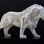 REX leeuw dier hedendaagse sculptuur tuin sculptuur kunst metaal van Jean-Paul KALA