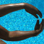 Infinity Marc de Corte dansende man sculptuur paar sculptuur paar dans sculptuur naakt menselijke sculptuur tuinsculptuur bronzen sculptuur hedendaagse beeldhouwkunst Art Yi-galerij Kunstgalerij Brussel