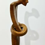 Isabel Miramontes hedendaagse bronzen sculptuur abstracte kunst sculptuur decoratie ontwerp een minimalisme sculptuur een man die een slok filosofie sculptuur eet