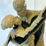 un couple amoureux danse tango sculpture galerie d'art jacques van den abeele à bruxelles